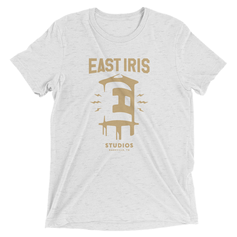 EAST IRIS STUDIOS TRI-BLEND TEE WHITE